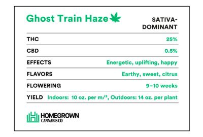Ghost Train Haze strain info