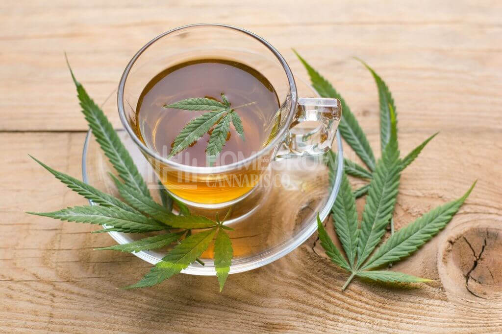Cannabis stem tea
