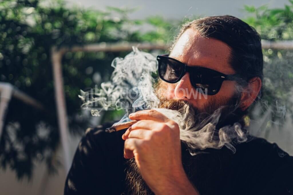 Smoking cannabis
