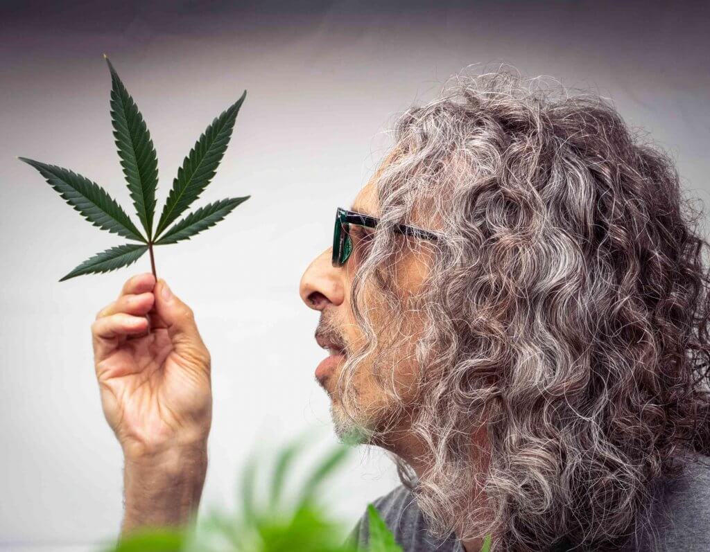 Kyle Kushman with Cannabis Leaf