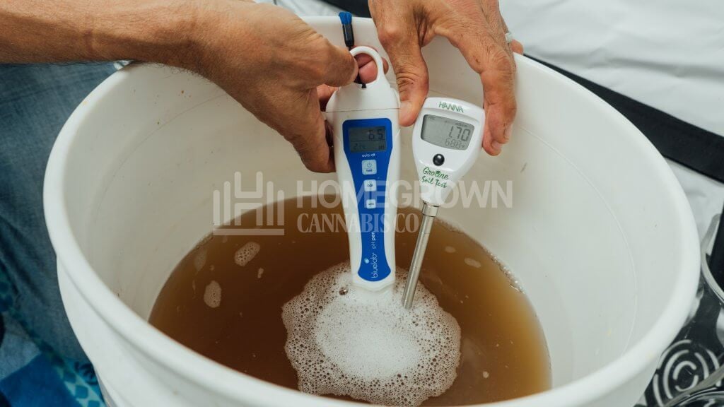 Water pH test