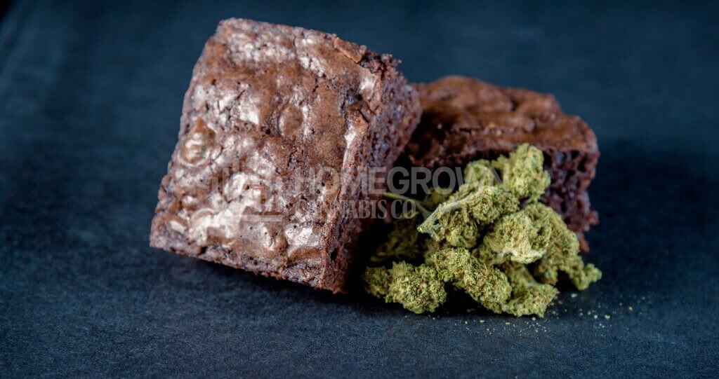 Marijuana edible brownie
