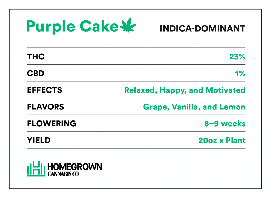 Purple Cake Strain Info